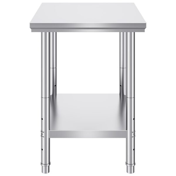 VEVOR Commercial Worktable & Workstation 24 x 30 x 32 Inch Stainless Steel Work Table Heavy Duty Commercial Food Prep Work Table for Home, Kitchen, Restaurant Metal Prep Table with Adjustable Feet | Fitness Equipment Store