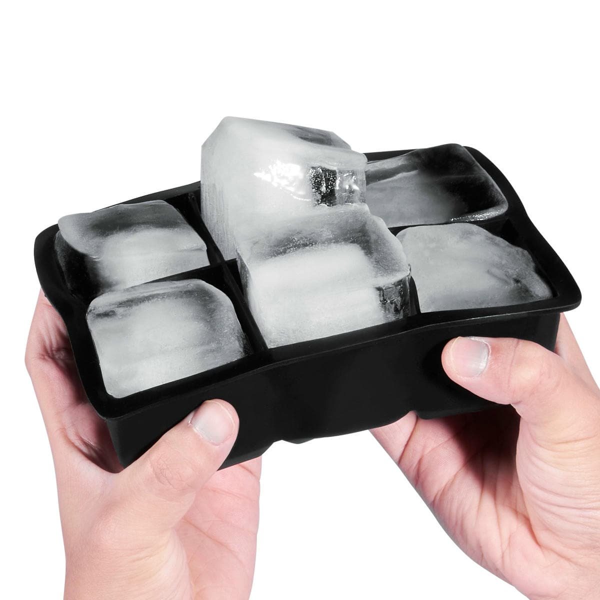 V952-BQZZJHSTMBQ66DWGVV0-202508020054-08.jpg VEVOR Ice Cube Trays (Set of 2), 2-in-1 Combo with Silicone Sphere Ice Ball Maker & Large Square Ice Cube Maker with Lid, Reusable Easy Release BPA Free Ice Tray Set for Whiskey Cocktails Bourbon | Fitness Equipment Store