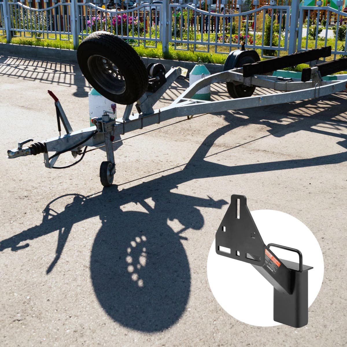 VEVOR Spare Tire Carrier, Trailer Spare Tire Mount, 160 lbs Capacity, Utility Trailer Accessories Fits Most 4 & 5 & 6 & 8 Lugs Wheels on 4", 4.25", 4.5", 4.75", 5", 5.5", 6", 6.5" Bolt Patterns 8 VEVOR Spare Tire Carrier, Trailer Spare Tire Mount, 160 lbs Capacity, Utility Trailer Accessories Fits Most 4 & 5 & 6 & 8 Lugs Wheels on 4", 4.25", 4.5", 4.75", 5", 5.5", 6", 6.5" Bolt Patterns - Image 8