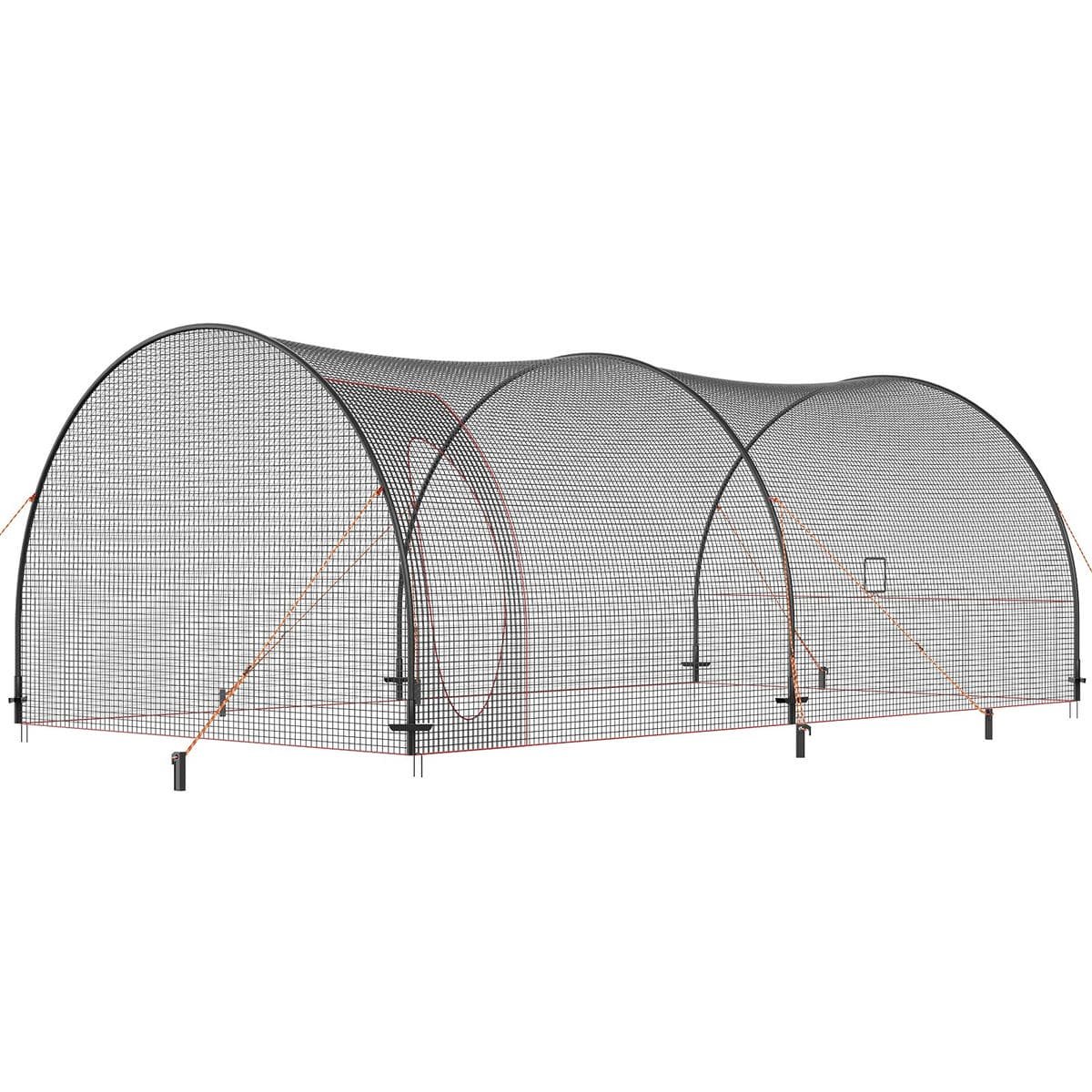 V952-BYBLXWKWBLXW771VRV0-202508011246-00.jpg VEVOR Baseball Batting Cage, Softball and Baseball Batting Cage Net and Frame, 22x12x8ft Practice Portable Cage Net with Carry Bag, Heavy Duty Enclosed Pitching Cage, for Backyard Batting Hitting Training 670CM | Fitness Equipment Store