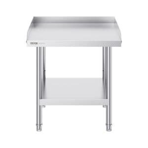 VEVOR Stainless Steel Work Table, 24 x 24 x 26 Inch Commercial Food Prep Worktable, 3-Sided Backsplash Heavy Duty Prep Worktable, Metal Work Table with Adjustable Height for Restaurant Home Hotel 11 VEVOR Stainless Steel Work Table, 24 x 24 x 26 Inch Commercial Food Prep Worktable, 3-Sided Backsplash Heavy Duty Prep Worktable, Metal Work Table with Adjustable Height for Restaurant Home Hotel | Fitness Equipment Store
