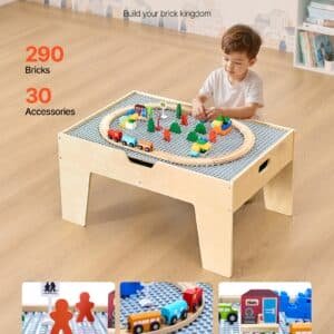 VEVOR Multi-Purpose Activity Play Table 290 Building Bricks & 30 PCS Accessories 3 VEVOR Multi-Purpose Activity Play Table 290 Building Bricks & 30 PCS Accessories | Fitness Equipment Store