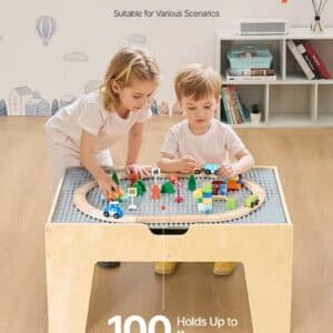 VEVOR Multi-Purpose Activity Play Table 290 Building Bricks & 30 PCS Accessories 4 VEVOR Multi-Purpose Activity Play Table 290 Building Bricks & 30 PCS Accessories | Fitness Equipment Store