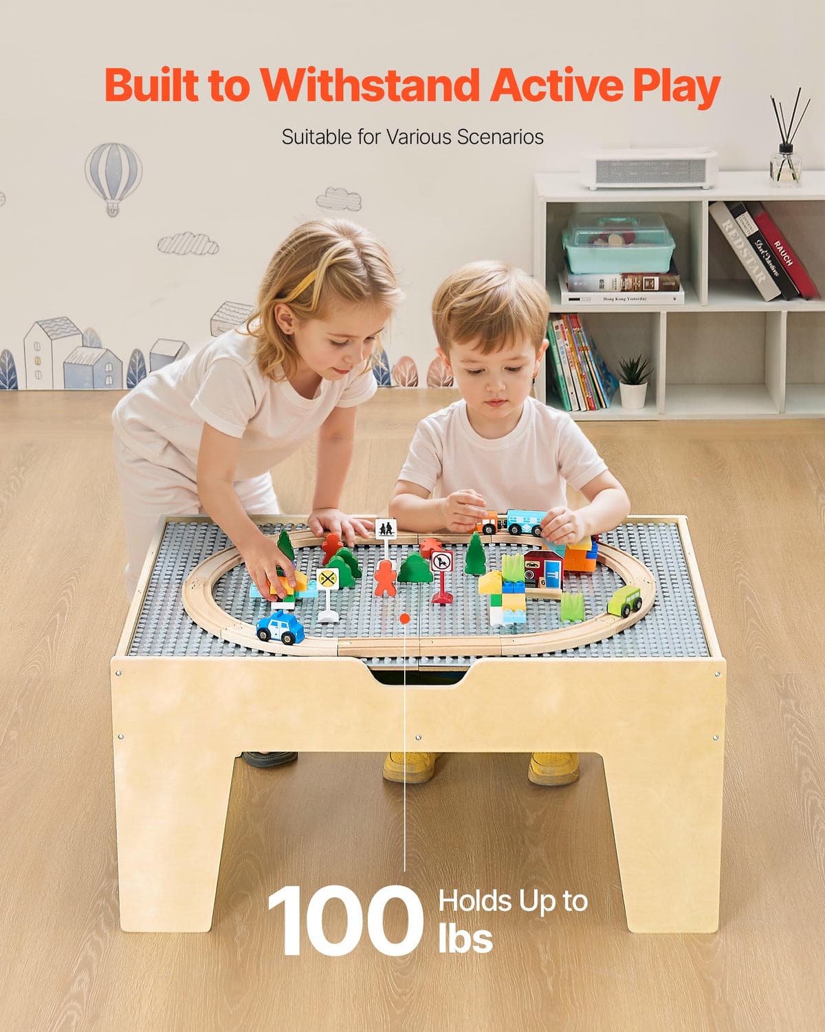 V952-CGKHCZ305216IRWXQ001V0-202508011606-03.jpg VEVOR Multi-Purpose Activity Play Table 290 Building Bricks & 30 PCS Accessories | Fitness Equipment Store