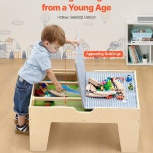 VEVOR Multi-Purpose Activity Play Table 290 Building Bricks & 30 PCS Accessories 5 VEVOR Multi-Purpose Activity Play Table 290 Building Bricks & 30 PCS Accessories | Fitness Equipment Store