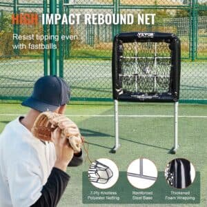 VEVOR 9 Hole Baseball Softball Pitching Net 9 Pocket Hitting Practice 28"x27" 3 VEVOR 9 Hole Baseball Softball Pitching Net 9 Pocket Hitting Practice 28"x27" | Fitness Equipment Store
