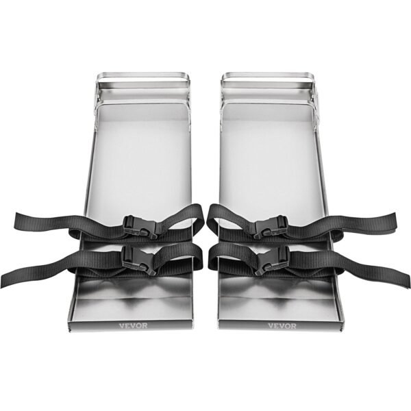 VEVOR Concrete Knee Boards 70cm x 20cm Slider Knee Boards, Kneeler Board Stainless Steel Kneeboards, Concrete Sliders Pair Moving Sliders, with Concrete Board Straps for Cement and Concrete Finishi | Fitness Equipment Store
