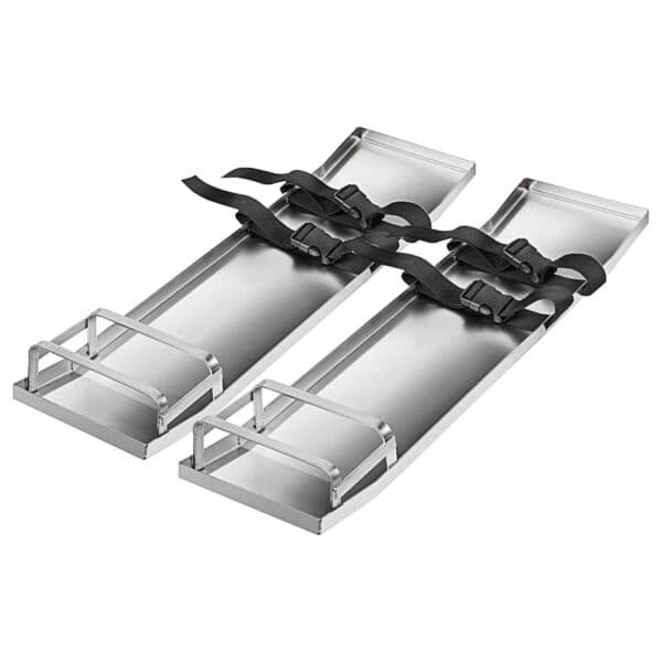 VEVOR Concrete Knee Boards 70cm x 20cm Slider Knee Boards, Kneeler Board Stainless Steel Kneeboards, Concrete Sliders Pair Moving Sliders, with Concrete Board Straps for Cement and Concrete Finishi | Fitness Equipment Store
