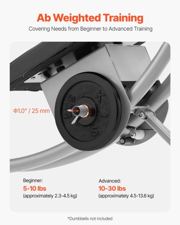 VEVOR AB Workout Machine Equipment Home Gym Core Abdominal Trainers Adjustable | Fitness Equipment Store
