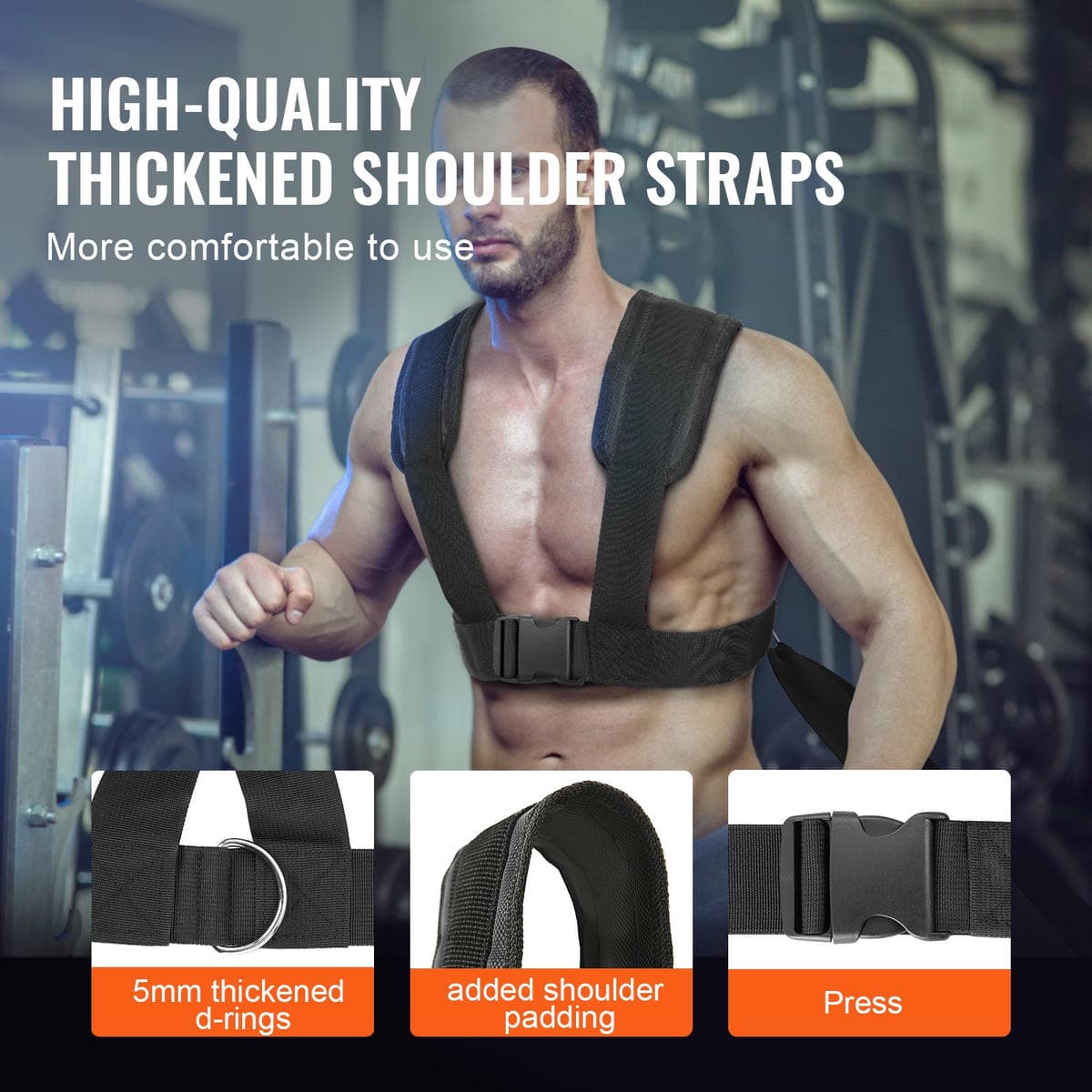 VEVOR Weight Power Pull Push Sled Fitness Strength Speed Training Sled Orange 3 VEVOR Weight Power Pull Push Sled Fitness Strength Speed Training Sled Orange - Image 3