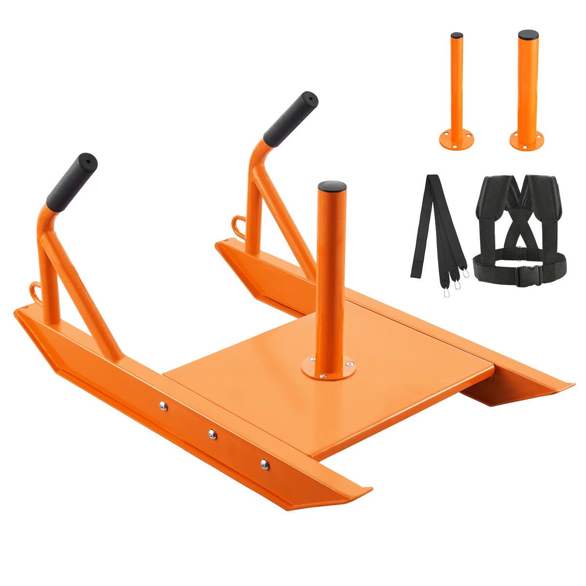 VEVOR Weight Power Pull Push Sled Fitness Strength Speed Training Sled Orange 9 VEVOR Weight Power Pull Push Sled Fitness Strength Speed Training Sled Orange - Image 9