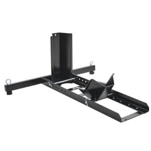 VEVOR Motorcycle Wheel Chock Upright, 816.5 kg Capacity, Heavy-duty Steel Motorcycle Front Wheel Stand with 6 Adjustable Holes, For 381-558.8 mm Off-Road Motorcycles, Standard Motorcycles