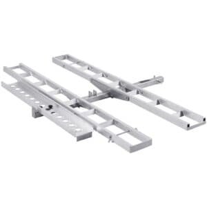 VEVOR Motorcycle Carrier, 2-Bike 272.15KGS Aluminum Motorcycle Carrier Hitch Mount, Loading Ramp, Scooter Dirt Bike Trailer Hauler, Ratchet Straps and Stabilizer, for Car, Truck with 2" Hitch Receiver