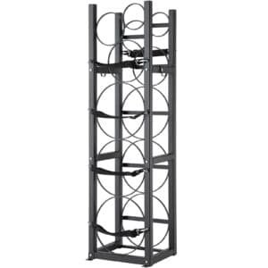 VEVOR Refrigerant Tank Rack, with 3 x 30lbs and Other 3 Small Bottle Tanks, Cylinder Tank Rack 12.79x12.99x47.12 in, Refrigerant Cylinder Rack and Holders for Freon, Gases, Oxygen, Nitrogen 10 VEVOR Refrigerant Tank Rack, with 3 x 30lbs and Other 3 Small Bottle Tanks, Cylinder Tank Rack 12.79x12.99x47.12 in, Refrigerant Cylinder Rack and Holders for Freon, Gases, Oxygen, Nitrogen | Fitness Equipment Store