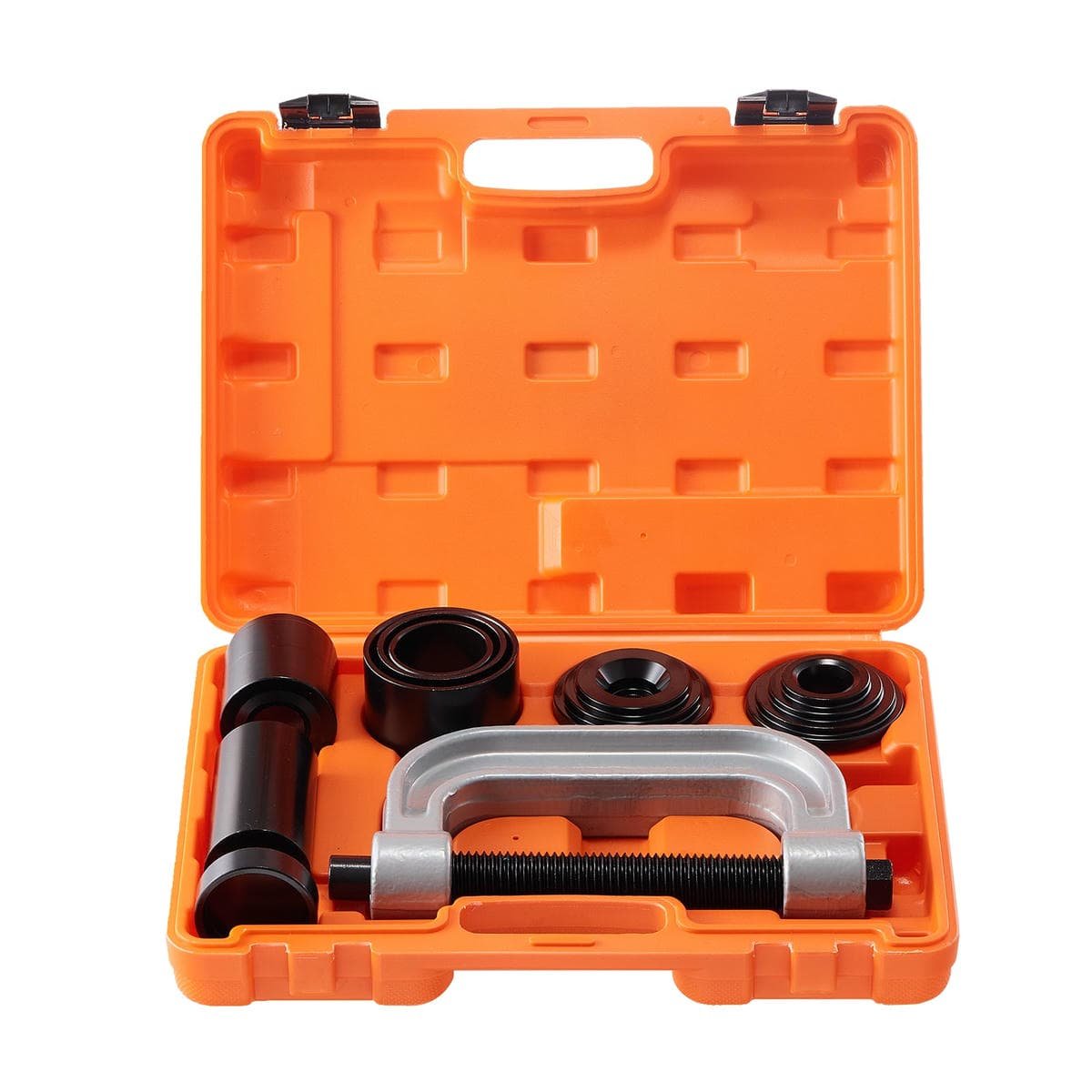 V952-QXJTYLJTJJZXDHJPLV0-202507141316-08.jpg VEVOR Ball Joint Press Kit, 10 pcsTool Kit, C-press Ball joint Remove and Install Tools, for Most 2WD and 4WD Cars, Heavy Duty Ball Joint Repair Kit for Automotive Repairing | Fitness Equipment Store