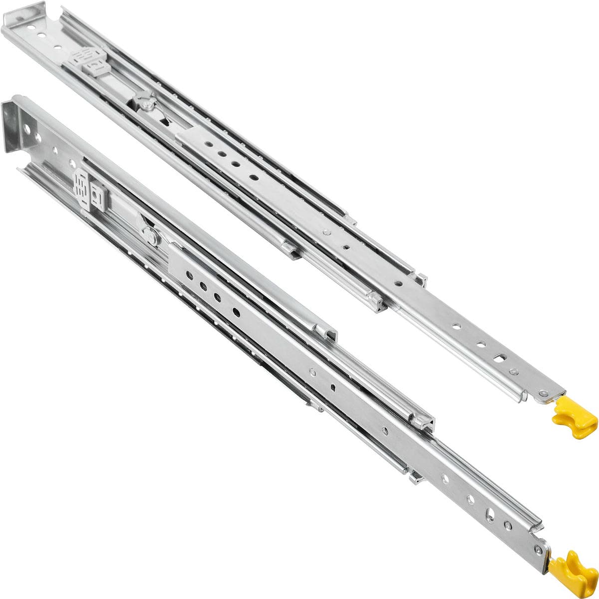 VEVOR Drawer Slides with Lock, 1 Pair 40 inch, Heavy-Duty Industrial Steel up to 500 lbs Capacity, 3-Fold Full Extension, Ball Bearing Lock-in & Lock-Out, Side Mount 11 VEVOR Drawer Slides with Lock, 1 Pair 40 inch, Heavy-Duty Industrial Steel up to 500 lbs Capacity, 3-Fold Full Extension, Ball Bearing Lock-in & Lock-Out, Side Mount - Image 11