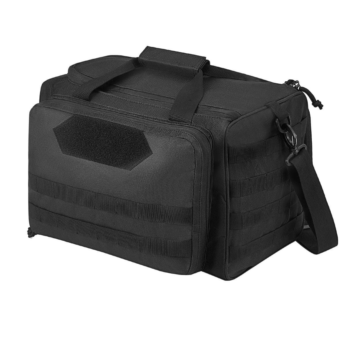 V952-SQBDJK362631WCEFUV0-202507141732-10.jpg VEVOR Range Bag for 3 Pistols Tactical Gun Range Bag Single Shoulder Strip Black | Fitness Equipment Store