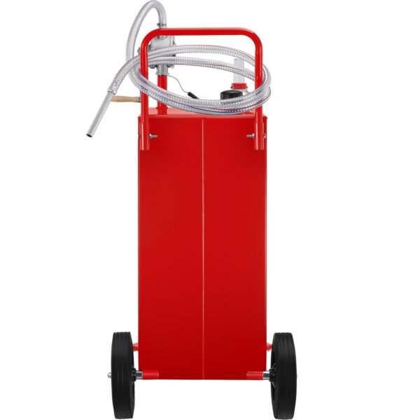 VEVOR 114L Fuel Caddy, Gas Storage Tank & 4 Wheels, with Manuel Transfer Pump, Gasoline Diesel Fuel Container for Cars, Lawn Mowers, ATVs, Boats, More, Red | Fitness Equipment Store