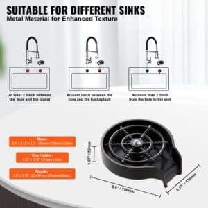 VEVOR Glass Rinser, 10 Powerful Spraying Jets Rotating Cup Rinser for Sink, Wearproof ABS Kitchen Sink Faucet Cup Washer & ABS Cup Holder for Baby Bottle, Glass Cup, Wine Glass (Black Base) 4 VEVOR Glass Rinser, 10 Powerful Spraying Jets Rotating Cup Rinser for Sink, Wearproof ABS Kitchen Sink Faucet Cup Washer & ABS Cup Holder for Baby Bottle, Glass Cup, Wine Glass (Black Base) | Fitness Equipment Store