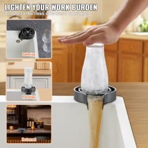VEVOR Glass Rinser, 10 Powerful Spraying Jets Rotating Cup Rinser for Sink, Wearproof ABS Kitchen Sink Faucet Cup Washer & ABS Cup Holder for Baby Bottle, Glass Cup, Wine Glass (Black Base) 6 VEVOR Glass Rinser, 10 Powerful Spraying Jets Rotating Cup Rinser for Sink, Wearproof ABS Kitchen Sink Faucet Cup Washer & ABS Cup Holder for Baby Bottle, Glass Cup, Wine Glass (Black Base) | Fitness Equipment Store
