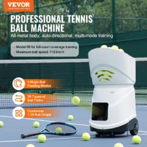VEVOR Tennis Ball Machine Automatic Portable Ball Launcher Training Practice 2 VEVOR Tennis Ball Machine Automatic Portable Ball Launcher Training Practice | Fitness Equipment Store