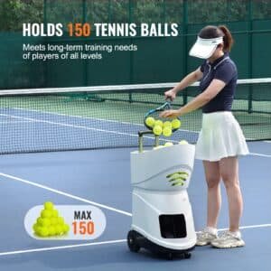 VEVOR Tennis Ball Machine Automatic Portable Ball Launcher Training Practice 6 VEVOR Tennis Ball Machine Automatic Portable Ball Launcher Training Practice | Fitness Equipment Store