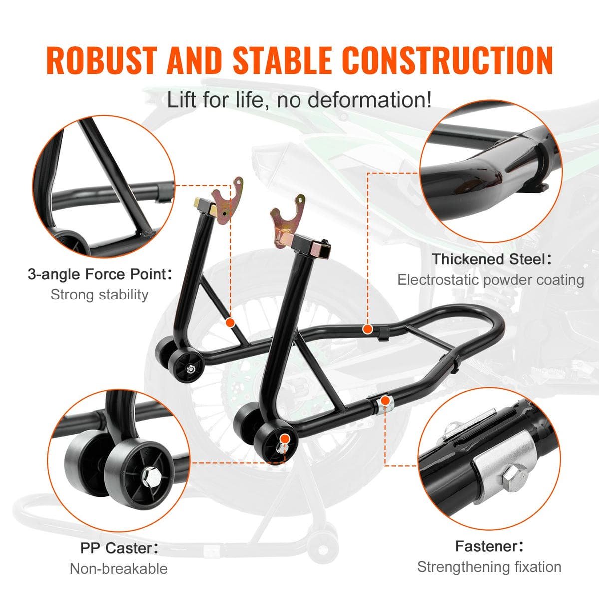 VEVOR Motorcycle Bike Stand Rear 850 LBS Forklift Spoolift Paddock Swingarm Lift 3 VEVOR Motorcycle Bike Stand Rear 850 LBS Forklift Spoolift Paddock Swingarm Lift - Image 3