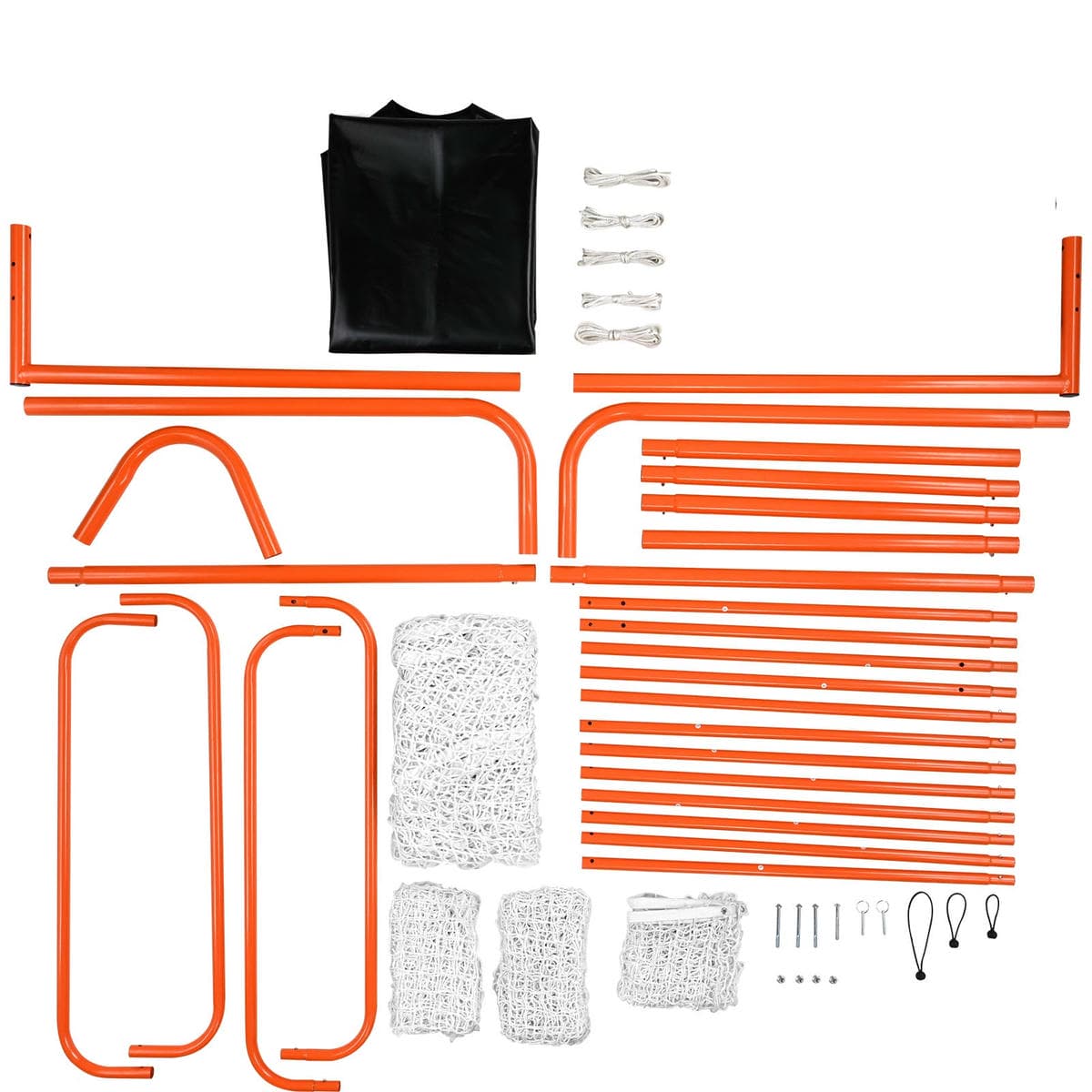 VEVOR 3-IN-1 Lacrosse Goal with Backstop and Target,3.7mx2.7m Lacrosse Net, Steel Frame Backyard Lacrosse Rebounder Equipment, Quick & Easy Setup Training Net, Perfect for Youth Adult Training, Orange 9 VEVOR 3-IN-1 Lacrosse Goal with Backstop and Target,3.7mx2.7m Lacrosse Net, Steel Frame Backyard Lacrosse Rebounder Equipment, Quick & Easy Setup Training Net, Perfect for Youth Adult Training, Orange - Image 9