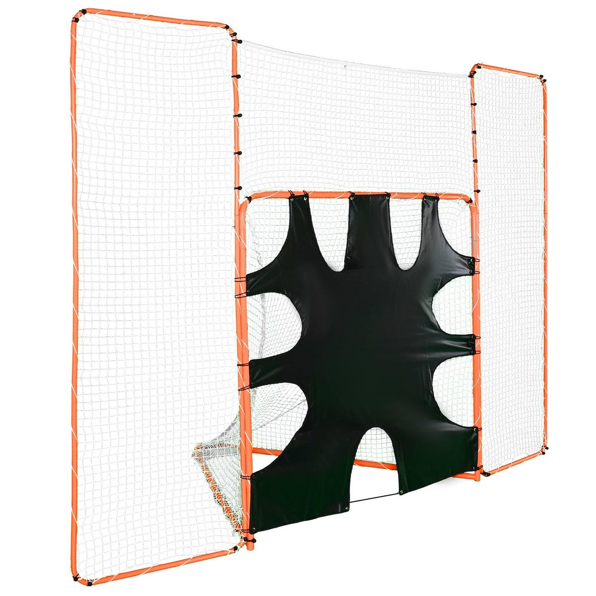 VEVOR 3-IN-1 Lacrosse Goal with Backstop and Target,3.7mx2.7m Lacrosse Net, Steel Frame Backyard Lacrosse Rebounder Equipment, Quick & Easy Setup Training Net, Perfect for Youth Adult Training, Orange 11 VEVOR 3-IN-1 Lacrosse Goal with Backstop and Target,3.7mx2.7m Lacrosse Net, Steel Frame Backyard Lacrosse Rebounder Equipment, Quick & Easy Setup Training Net, Perfect for Youth Adult Training, Orange - Image 11