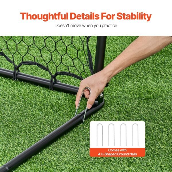 VEVOR 34"x34" Soccer Rebounder Net Kick-Back Portable Football Training Gifts | Fitness Equipment Store