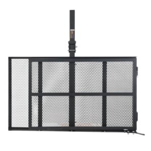 VEVOR Hitch Mount Wheelchair Carrier 45.3" x 25.6", 500LBS Mobility Scooter Carrier with Folding Ramp, Iron Trailer Hitch Rack Basket with Stabilizer, Straps, Fit 2" Hitch Receiver for SUV Van Car