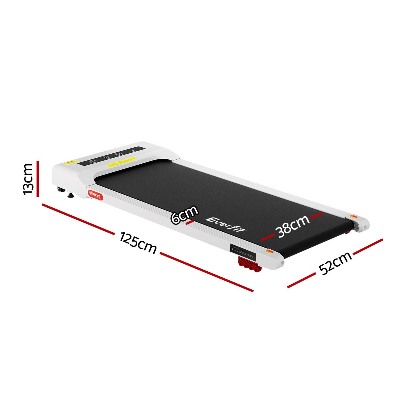 Everfit Treadmill Electric Walking Pad Incline Under Desk Home Gym 380mm White 10 Everfit Treadmill Electric Walking Pad Incline Under Desk Home Gym 380mm White - Image 10