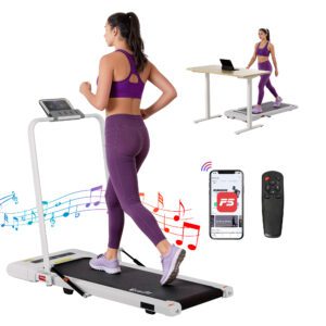 Everfit Treadmill Electric Walking Pad Under Desk Home Gym Fitness 400mm White