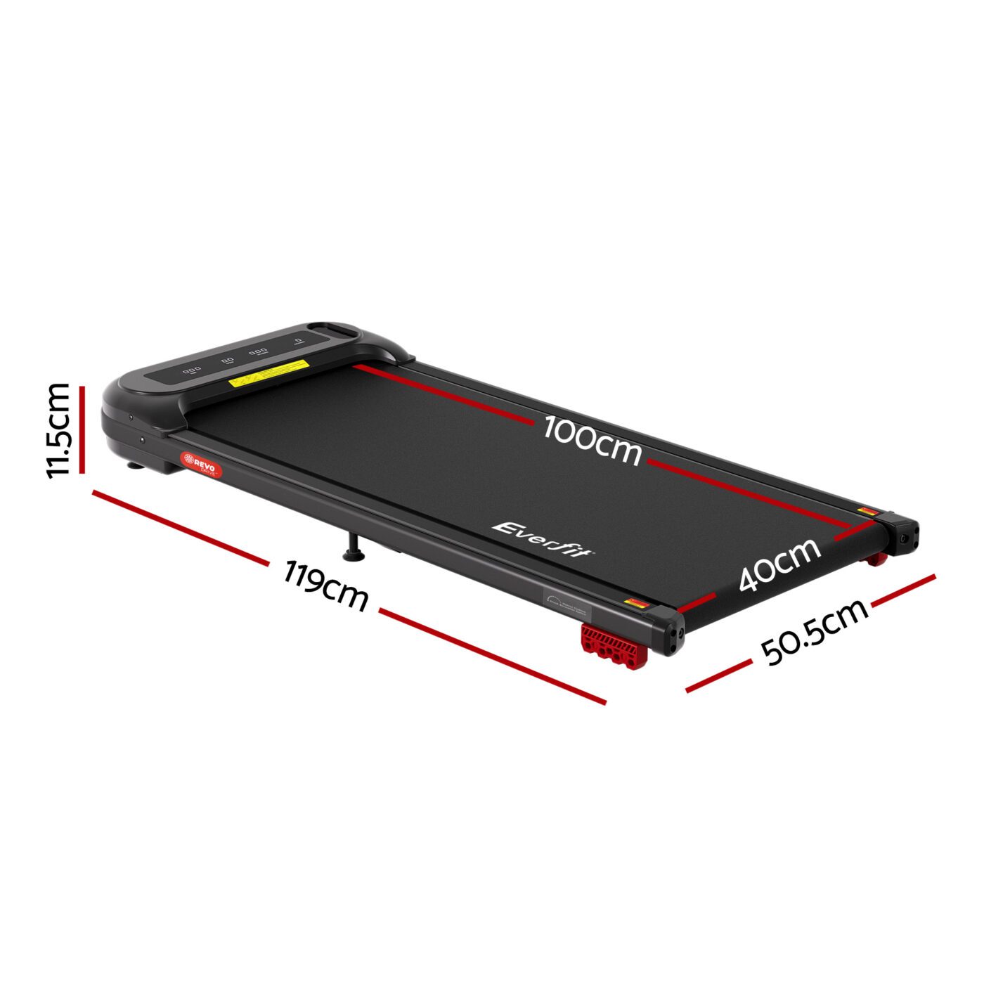 Everfit Treadmill Electric Walking Pad with Incline Under Desk Home Gym Black 10 Everfit Treadmill Electric Walking Pad with Incline Under Desk Home Gym Black - Image 10