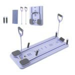 Everfit Pilates Board Foldable Reformer Multi Functional Exercise Trainer Purple