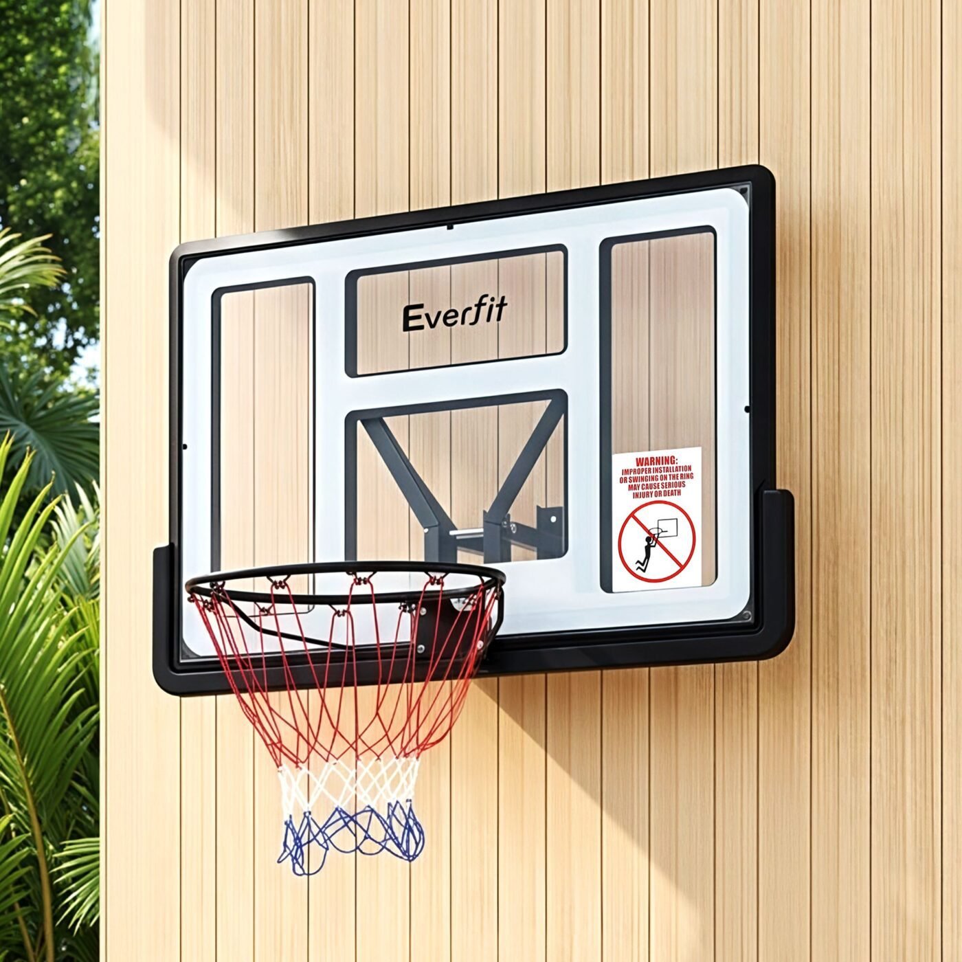 Everfit 43-Inch Wall Mount Kids Basketball Hoop Backboard Outdoor Sports 1 Everfit 43-Inch Wall Mount Kids Basketball Hoop Backboard Outdoor Sports