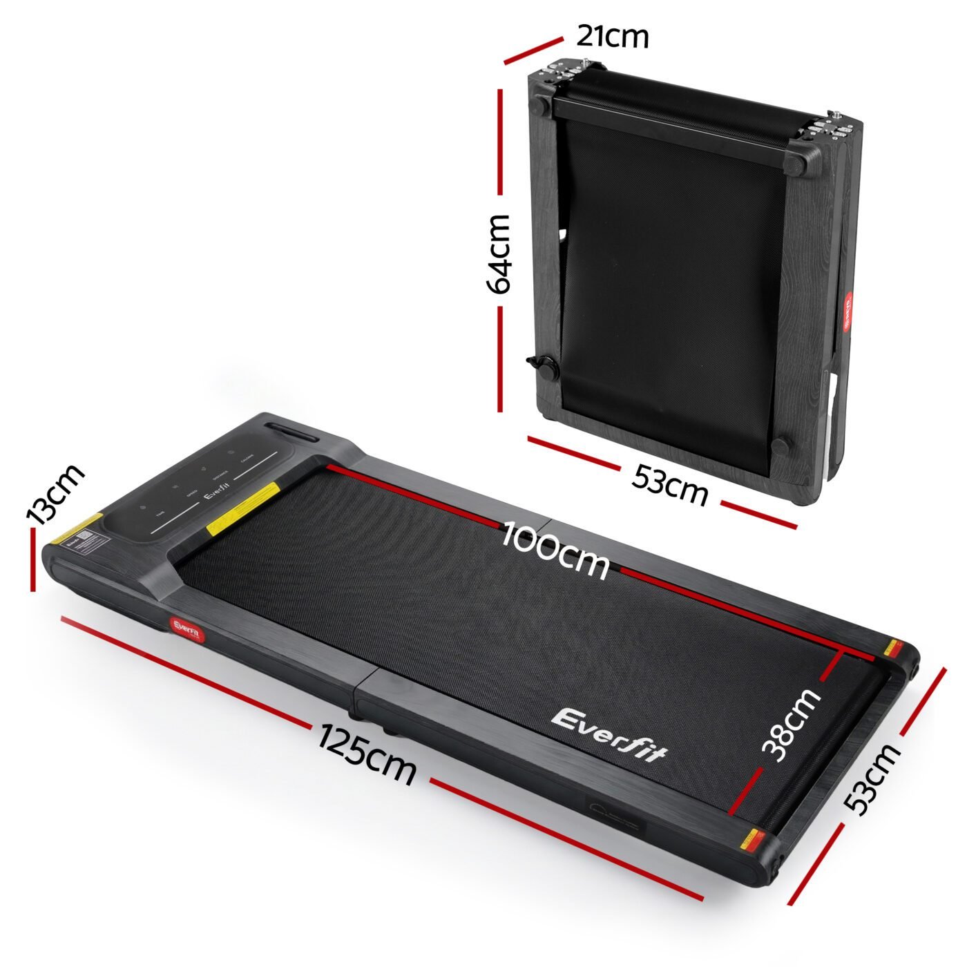 Everfit Walking Pad Treadmill 2 in 1 Foldable Under Desk for Home Gym With 38cm Belt With APP 2 Everfit Walking Pad Treadmill 2 in 1 Foldable Under Desk for Home Gym With 38cm Belt With APP - image 2