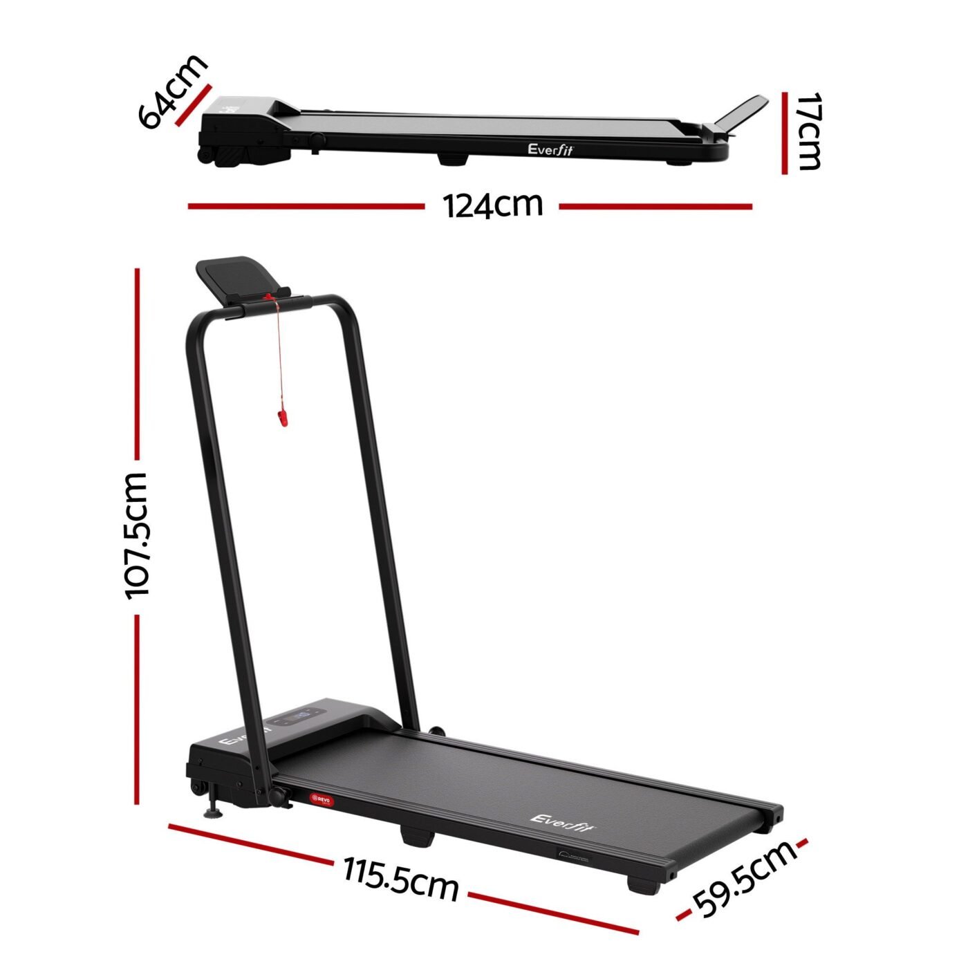 Everfit 3 in 1 Walking Pad Treadmill 12% Incline Under Desk Foldable Treadmills for Home Gym With 38cm Wide Belt APP Control 2 Everfit 3 in 1 Walking Pad Treadmill 12% Incline Under Desk Foldable Treadmills for Home Gym With 38cm Wide Belt APP Control - image 2