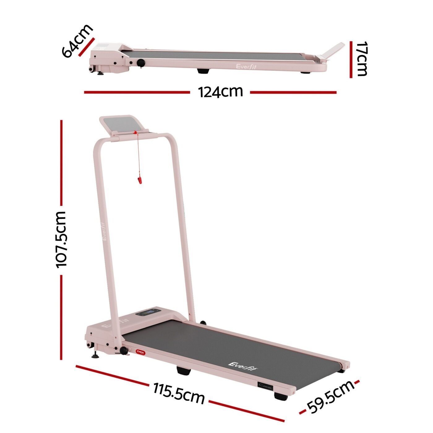 Everfit 3 in 1 Walking Pad Treadmill 12% Incline Under Desk Treadmills for Home Gym With 38cm Wide Belt APP Control 2 Everfit 3 in 1 Walking Pad Treadmill 12% Incline Under Desk Treadmills for Home Gym With 38cm Wide Belt APP Control - image 2