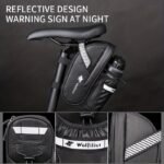 Bicycle Tail Bag with Quick Access Kettle Pocket & Reflective Safety Light