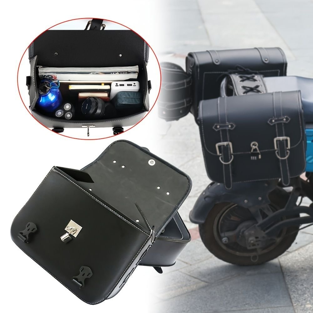 motorcycle side bags, water bottle bag, PU leather, combination lock, motorcycle accessories, durable side bags, secure storage, Australian market 1 motorcycle side bags, water bottle bag, PU leather, combination lock, motorcycle accessories, durable side bags, secure storage, Australian market