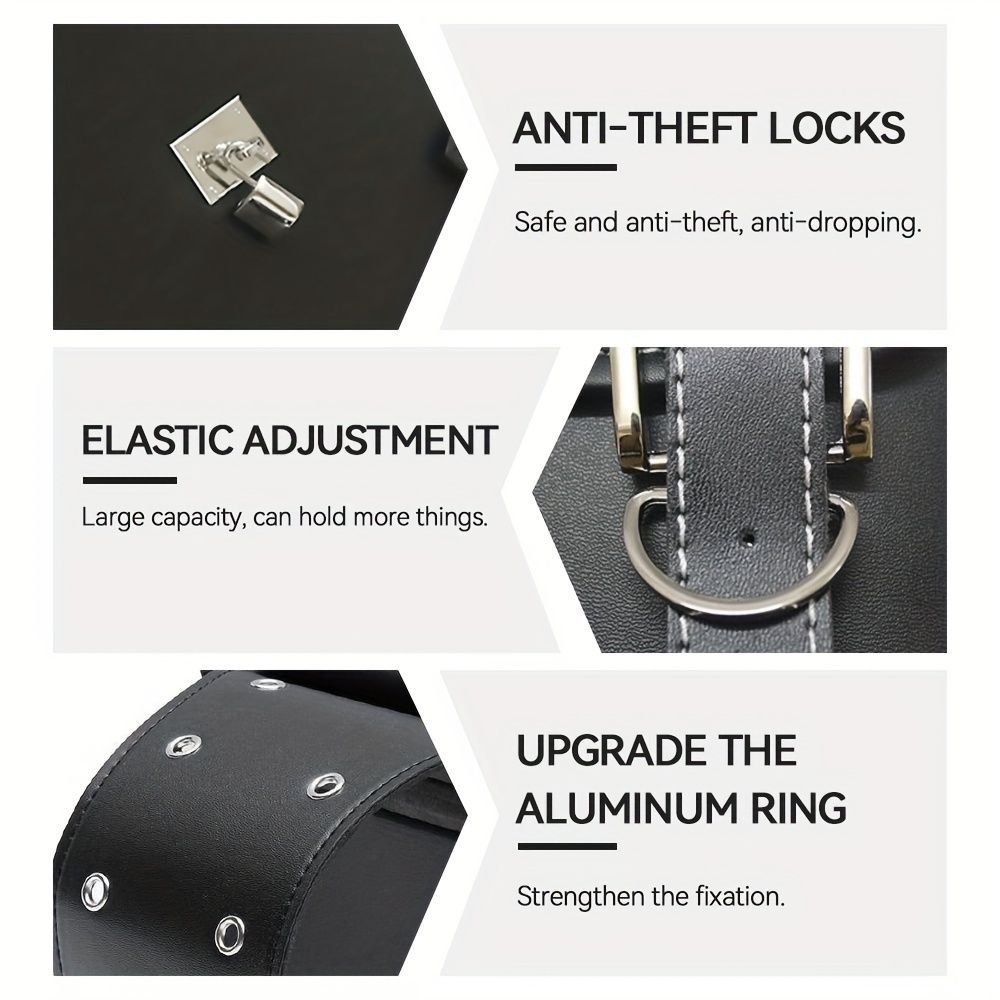 motorcycle side bags, water bottle bag, PU leather, combination lock, motorcycle accessories, durable side bags, secure storage, Australian market 5 motorcycle side bags, water bottle bag, PU leather, combination lock, motorcycle accessories, durable side bags, secure storage, Australian market - image 5