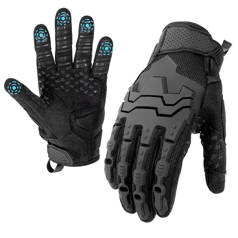 Men'S Full-Finger Gloves Tactical Gloves Touchscreen Gloves MTB Gloves Hiking - Black - Size M 3 Men’S Full-Finger Gloves Tactical Gloves Touchscreen Gloves MTB Gloves Hiking – Black – Size M - image 3