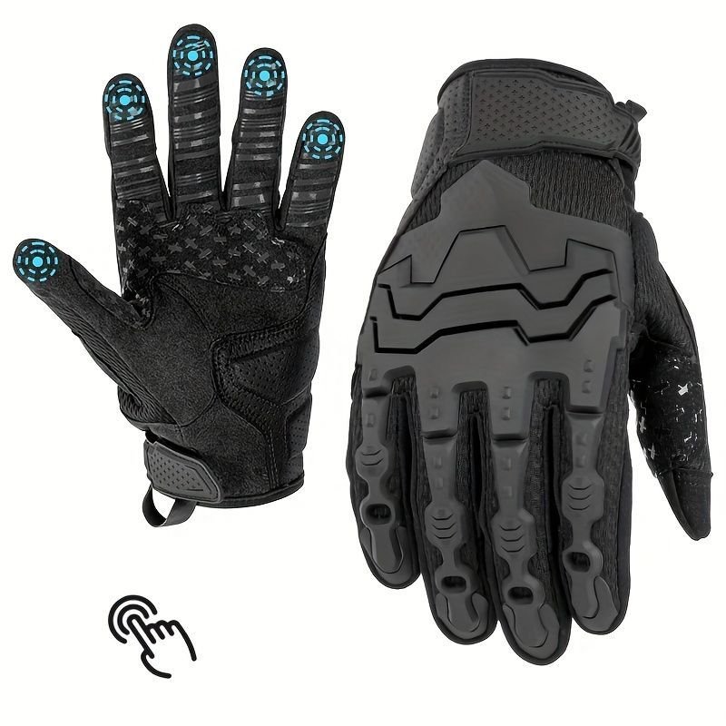 Men'S Full-Finger Gloves Tactical Gloves Touchscreen Gloves MTB Gloves Hiking - Black - Size XL 1 Men’S Full-Finger Gloves Tactical Gloves Touchscreen Gloves MTB Gloves Hiking – Black – Size XL