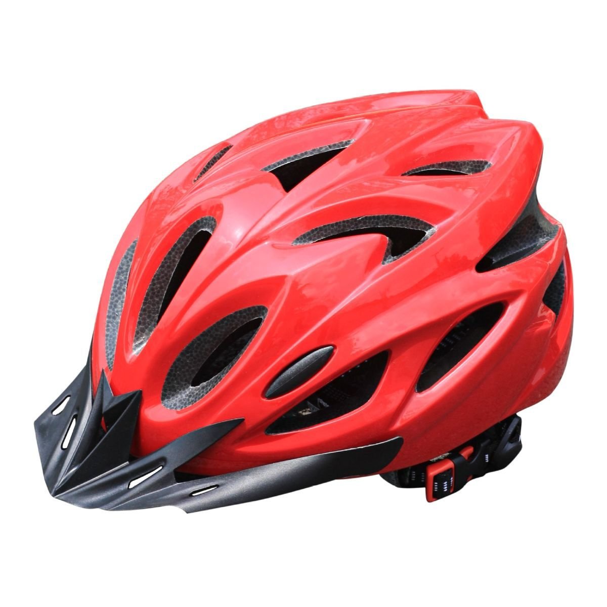 Mountain Bike Helmet Ultra-Breathable Cycling Helmet Integrated Helmet - Red - Size L59-61CM 1 Mountain Bike Helmet Ultra-Breathable Cycling Helmet Integrated Helmet – Red – Size L59-61CM