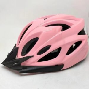 Mountain Bike Helmet Ultra-Breathable Cycling Helmet Integrated Helmet – Pink – Size L59-61CM