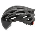 Road Bike Helmet Mountain Bike Helmet Cycling Helmet With Visor Bicycle Helmet – Carbon pattern – Size L59-61CM