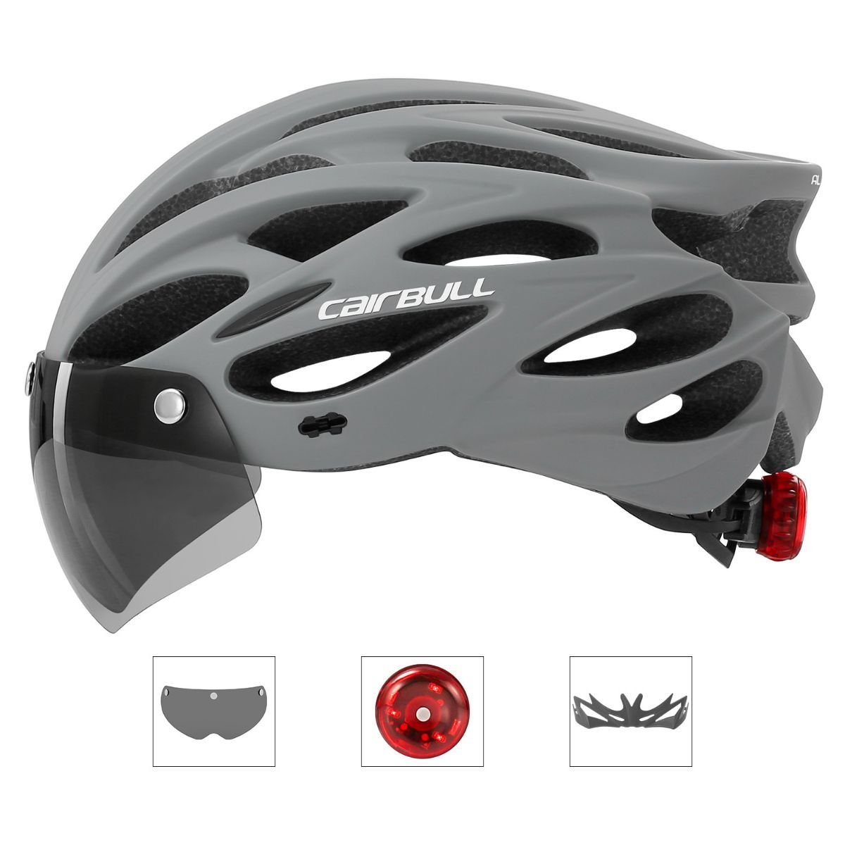 Road Bike Helmet Mountain Bike Helmet Cycling Helmet With Visor Bicycle Helmet - Carbon pattern - Size L59-61CM 4 Road Bike Helmet Mountain Bike Helmet Cycling Helmet With Visor Bicycle Helmet – Carbon pattern – Size L59-61CM - image 4