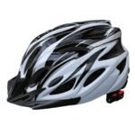 Mountain Bike Helmet Ultra-Breathable Cycling Helmet Integrated Helmet – black and white – Size L59-61CM