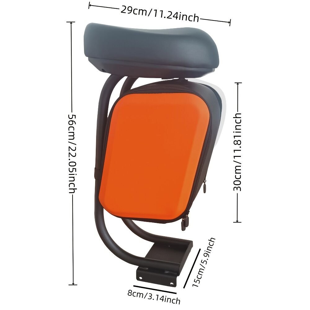 Electric Scooter Upgraded Alloy Luggage Rack! Detachable Storage Box + Ergonomic Seat. 2 Electric Scooter Upgraded Alloy Luggage Rack! Detachable Storage Box + Ergonomic Seat. - image 2